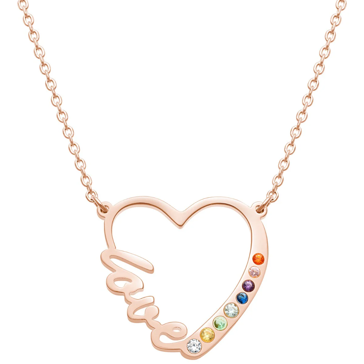 Love In My Heart Birthstone Necklace - Image 6