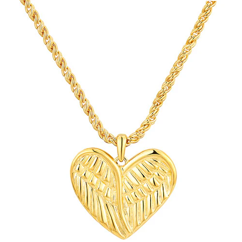 Memorial Message and Personalized Angel Wings Necklace - Image 5