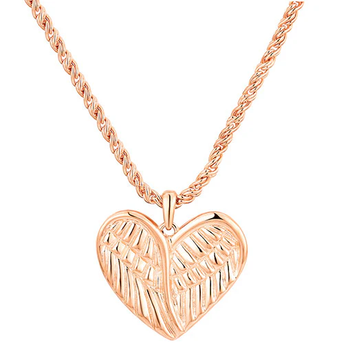 Memorial Message and Personalized Angel Wings Necklace - Image 7