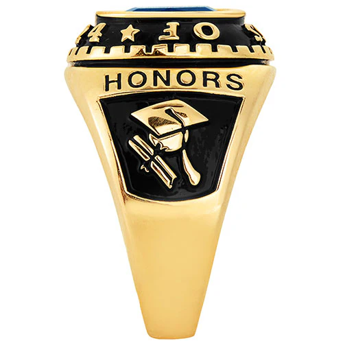 Men's 14K Celebrium Birthstone 2024 Class Ring - Image 4