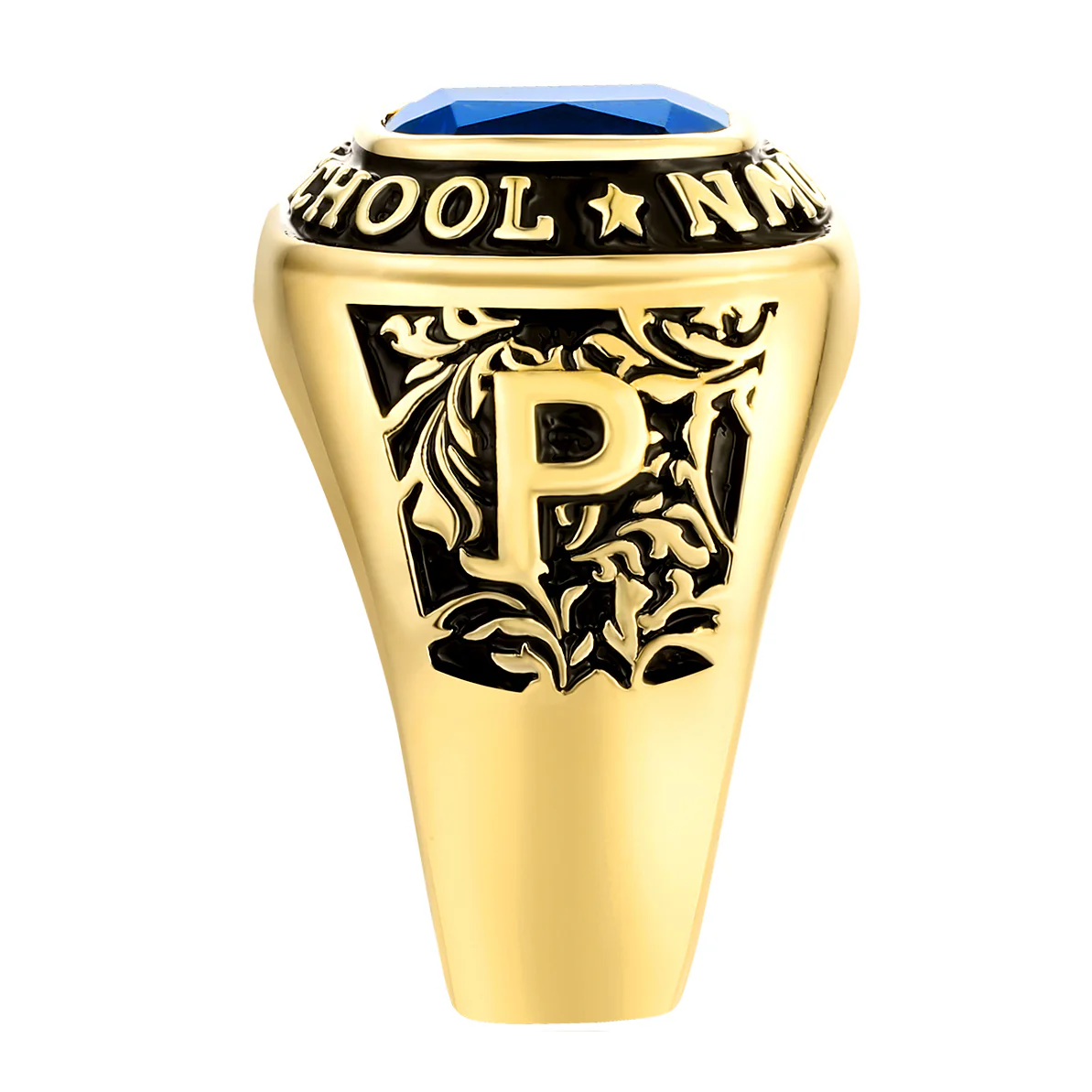 Men's 14K Gold Plated CELEBRIUM Large Traditional Class Ring - Image 4