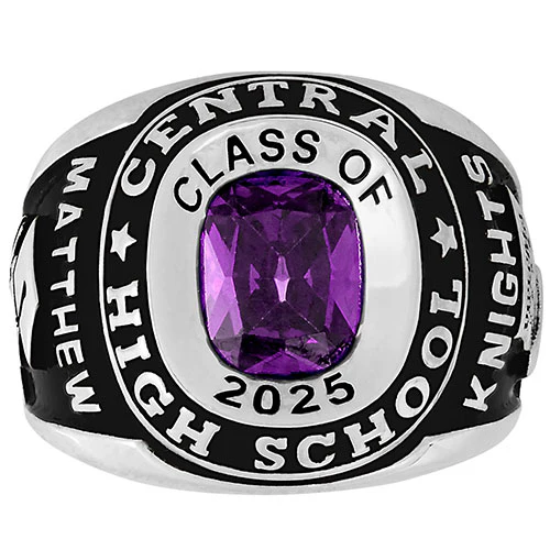 Men's CELEBRIUM Double Row Traditional Class Ring - Image 3