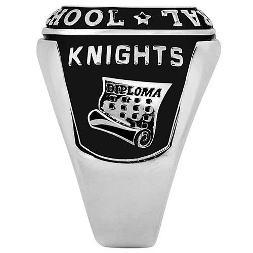 Men's CELEBRIUM Double Row Traditional Class Ring - Image 5