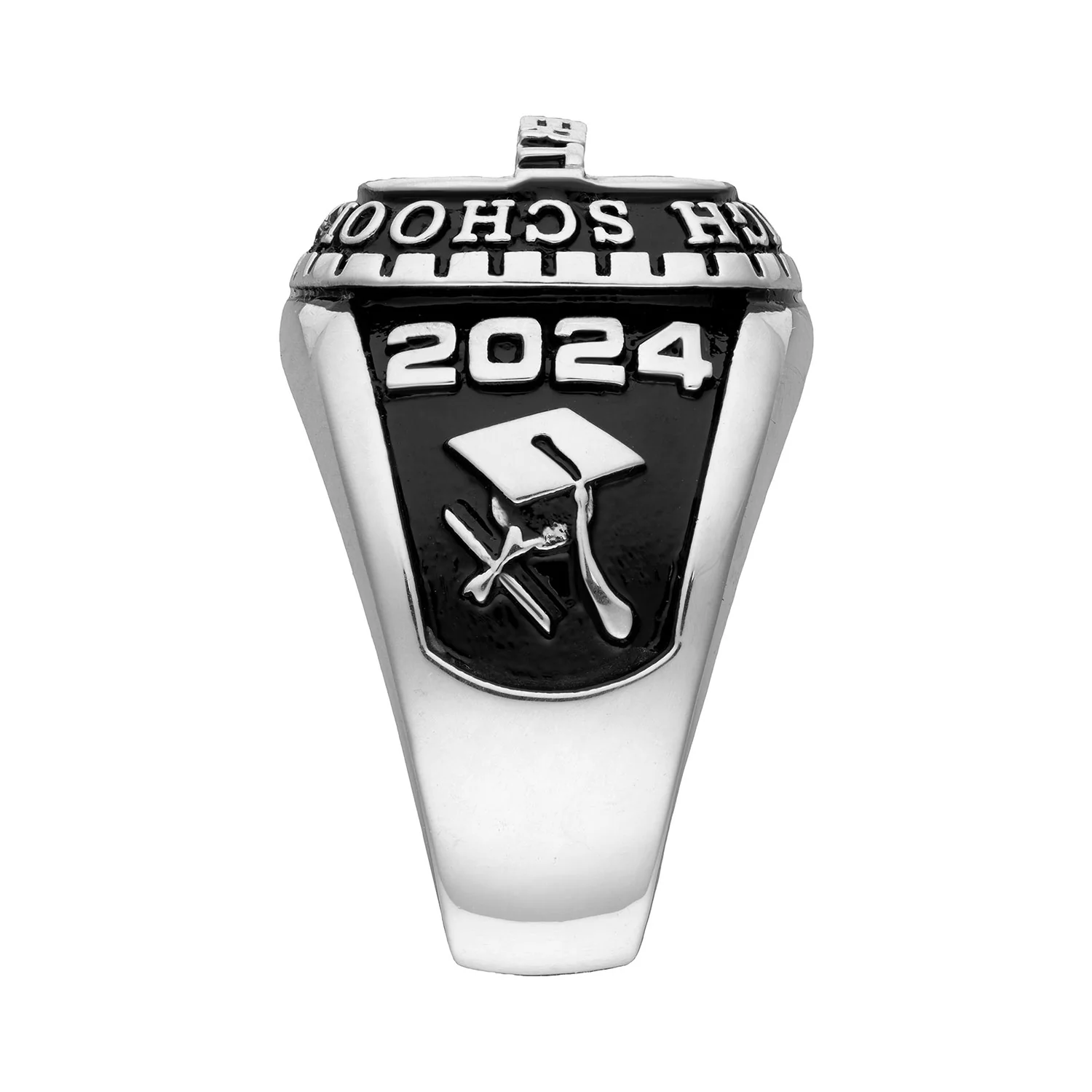 Men's CELEBRIUM Personalized-Top Traditional Class Ring - Image 4
