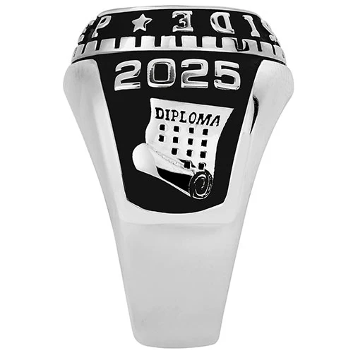 Men's CELEBRIUM Traditional Oval Stone Class Ring - Image 5
