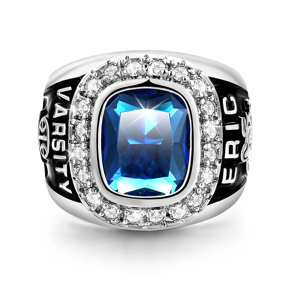 Men's CZ Encrusted  Class Ring - Image 2
