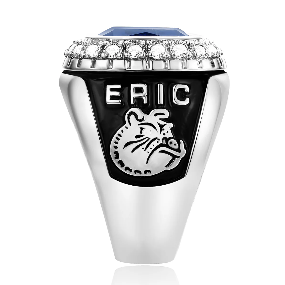 Men's CZ Encrusted  Class Ring - Image 3
