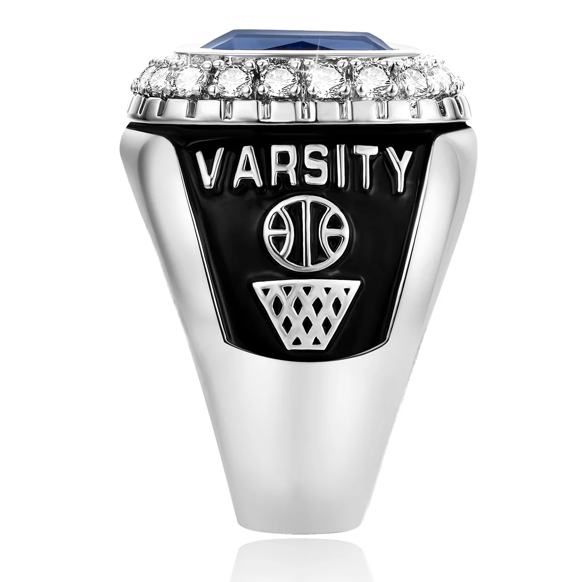 Men's CZ Encrusted  Class Ring - Image 4