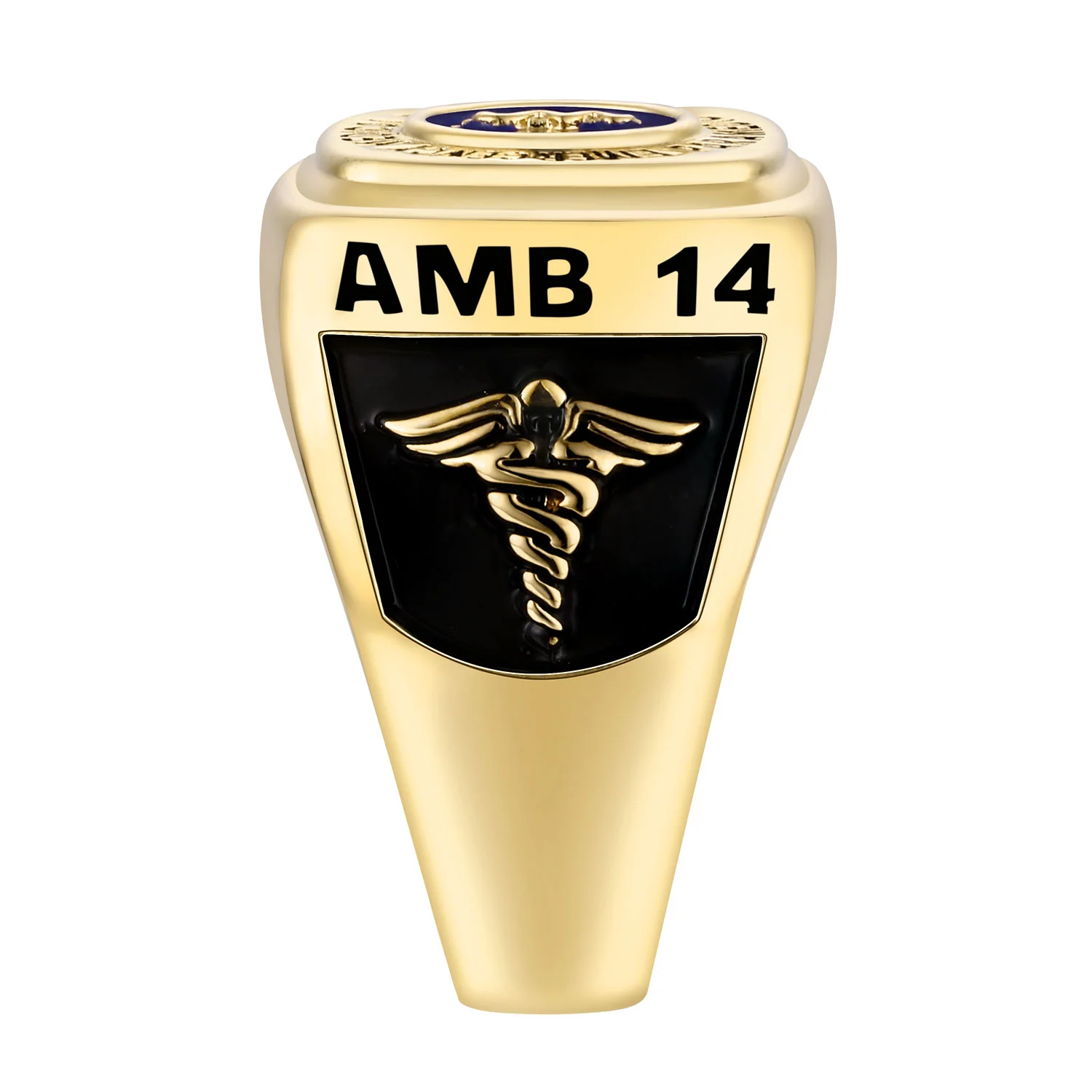 Men's Gold Celebrium EMT First Responder Ring - Image 4