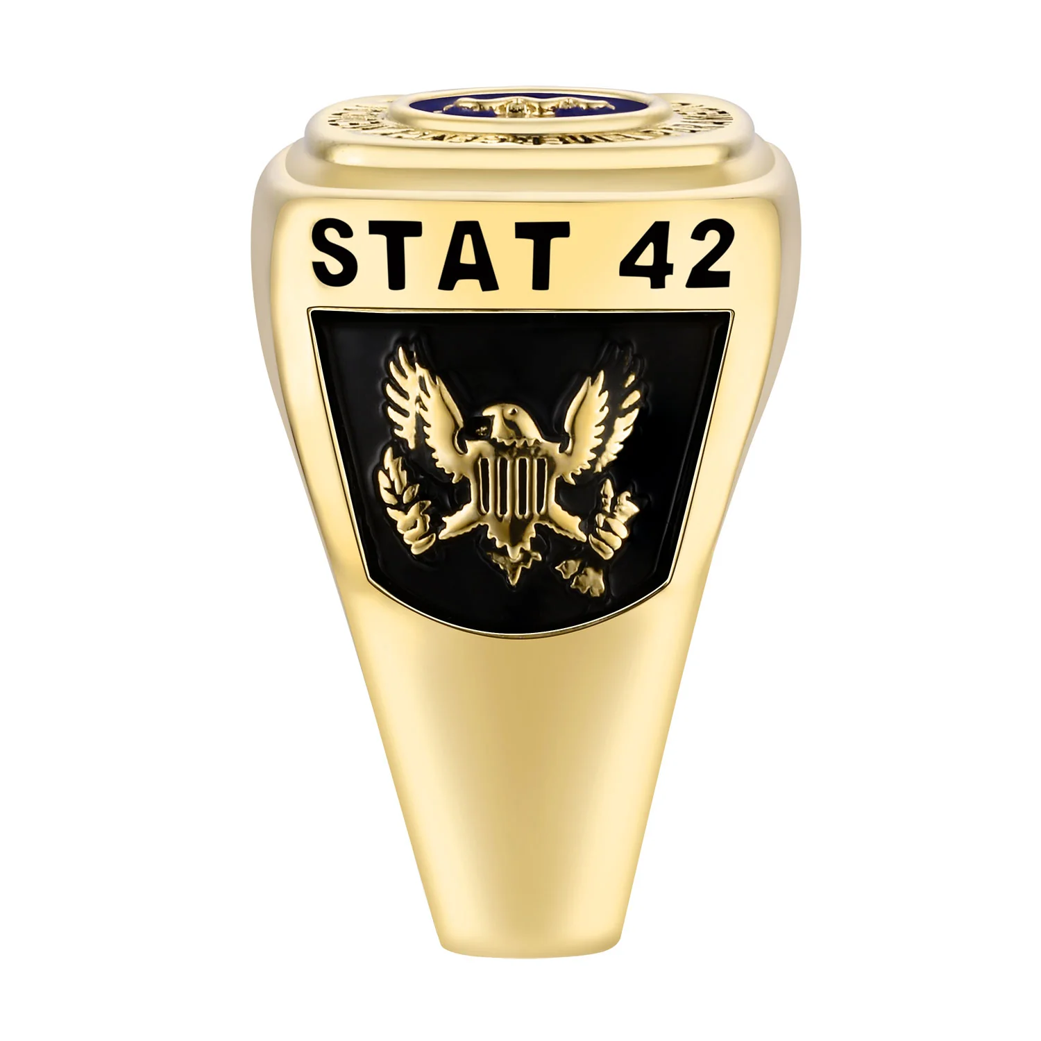 Men's Gold over Sterling EMT First Responder Ring - Image 3