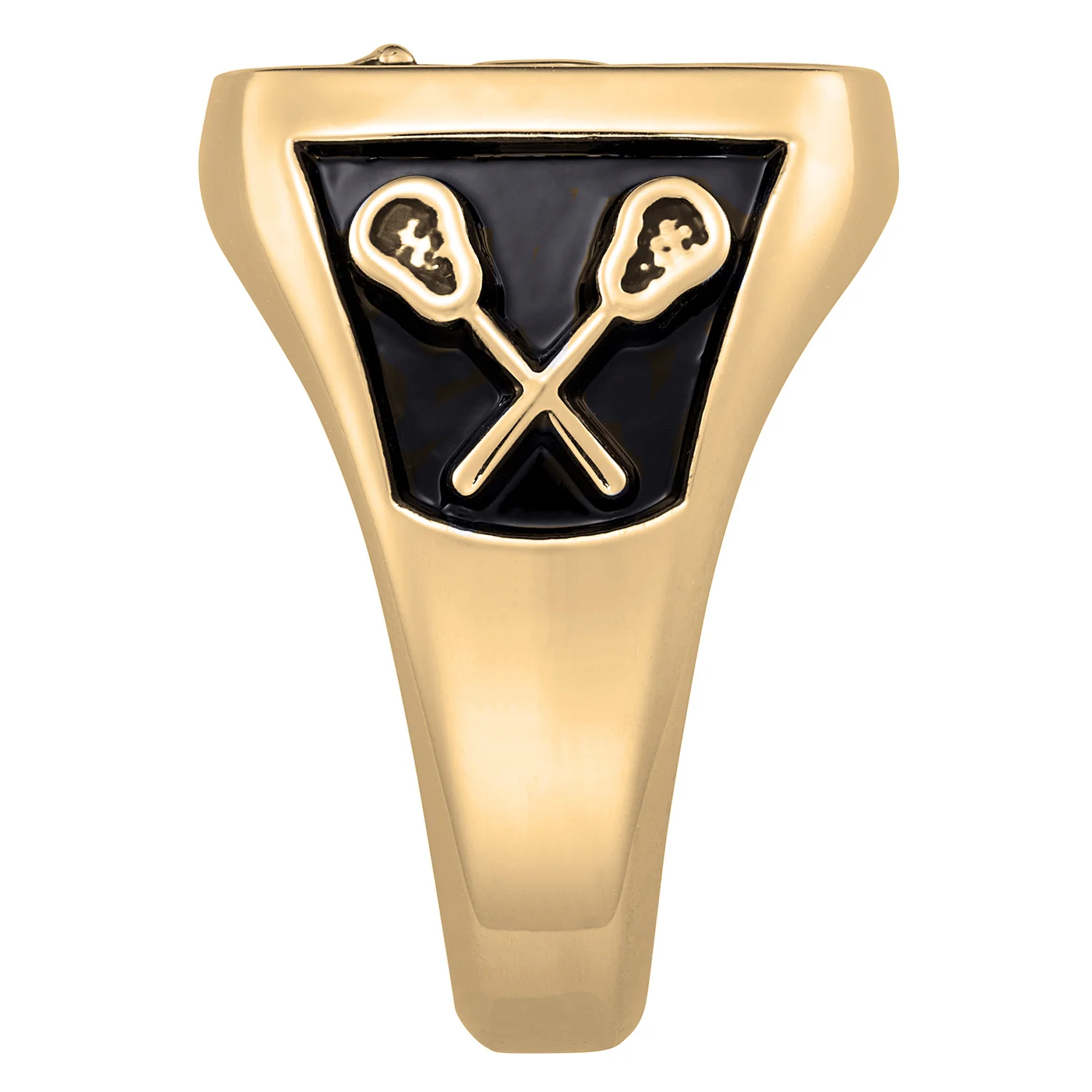 Men's Yellow CELEBRIUM Crest Square Signet Class Ring - Image 3