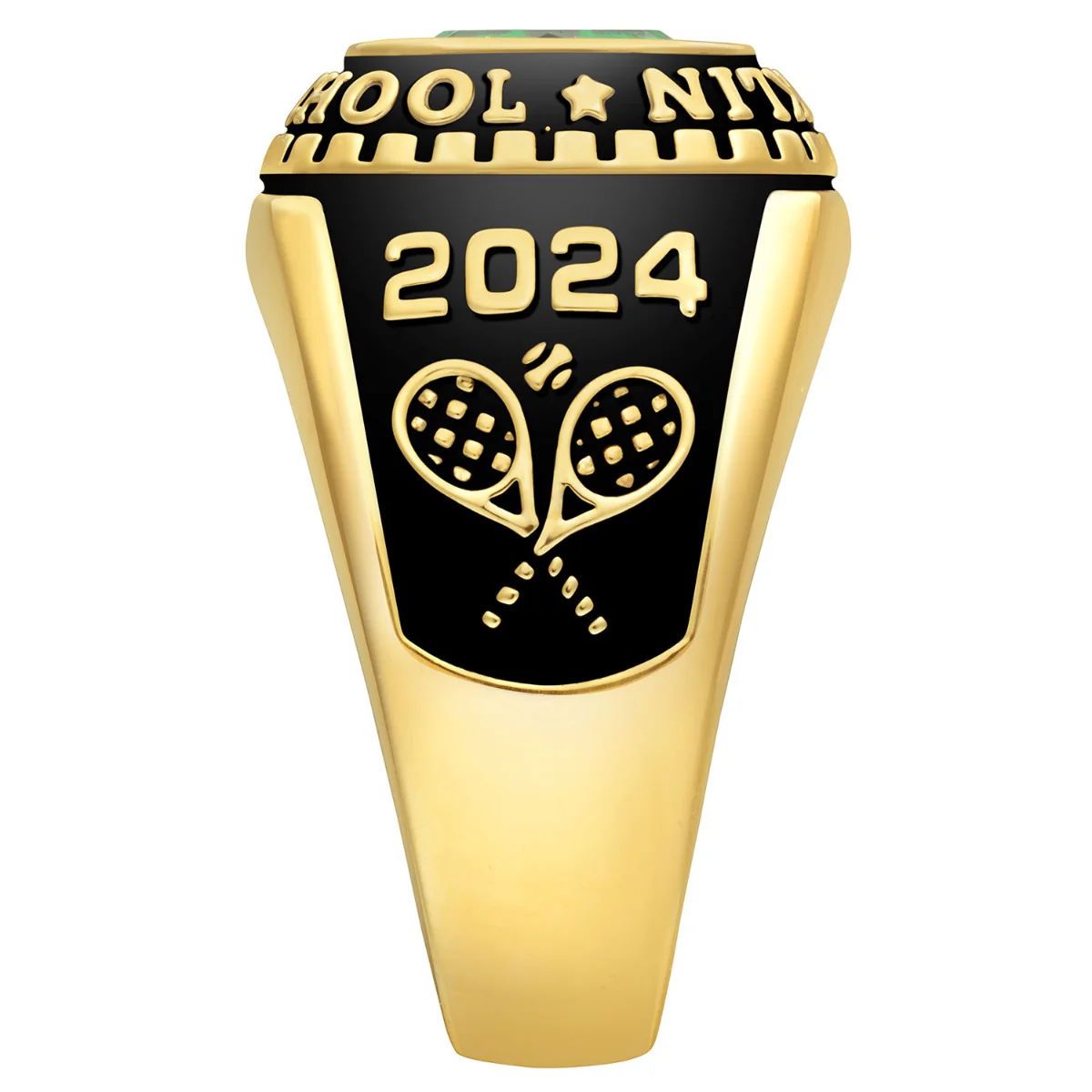Men's 18K Gold over Sterling Traditional Class Ring - Image 3
