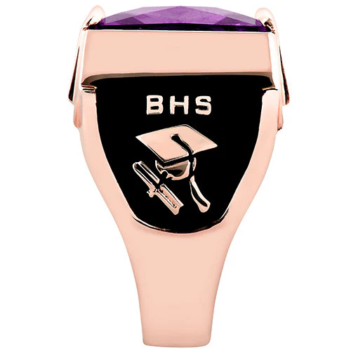 Men's CELEBRIUM Traditional Deco Class Ring - Image 12