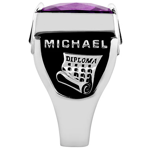 Men's CELEBRIUM Traditional Deco Class Ring - Image 13