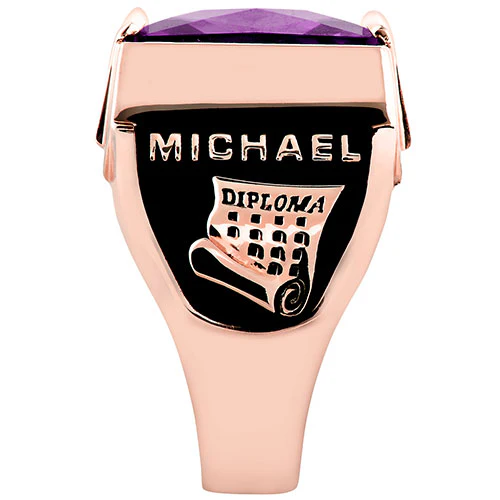 Men's CELEBRIUM Traditional Deco Class Ring - Image 15