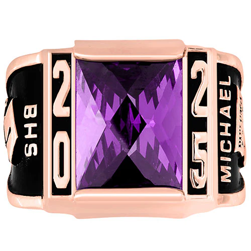 Men's CELEBRIUM Traditional Deco Class Ring - Image 9