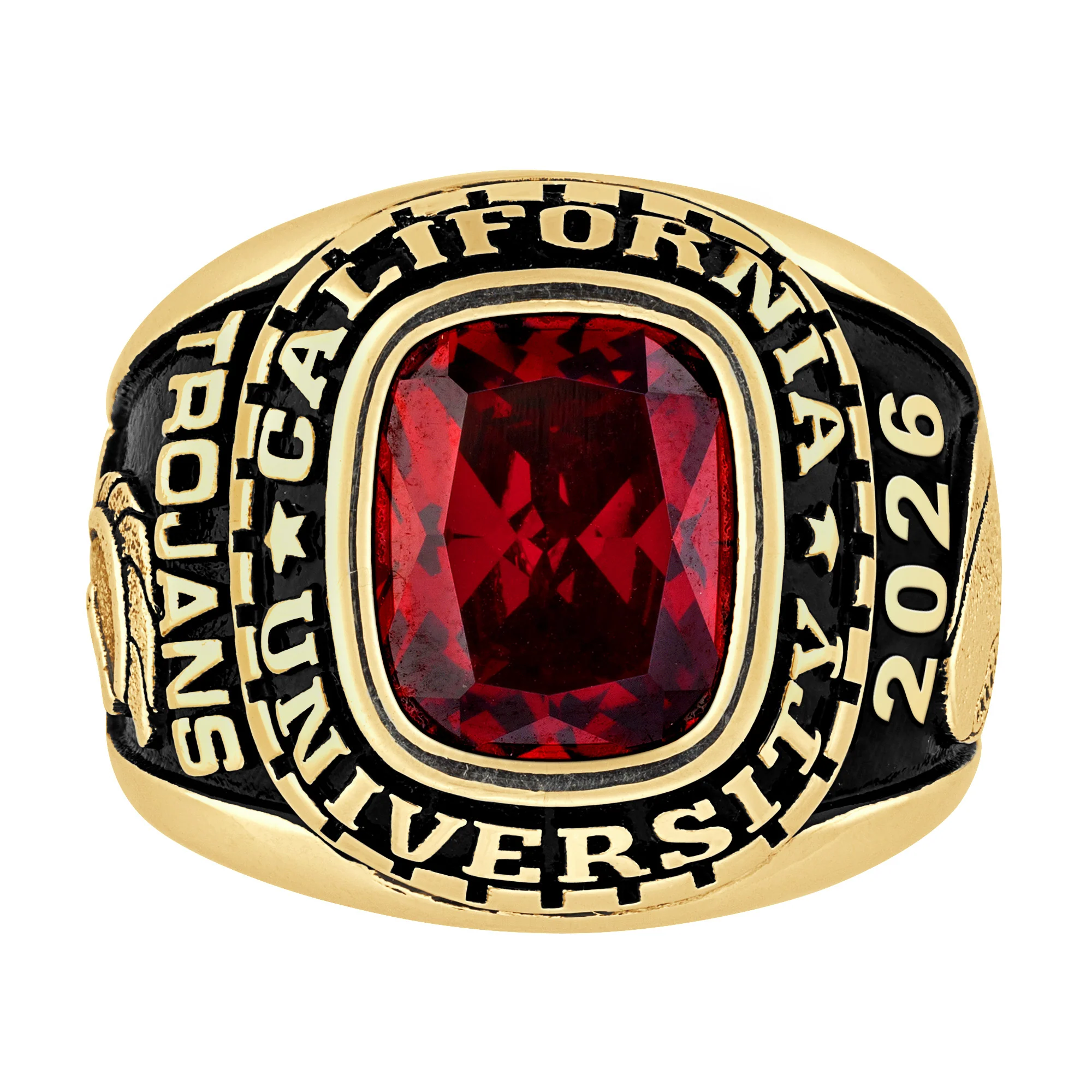 Men's Yellow CELEBRIUM Large Traditional Class Ring - Image 2