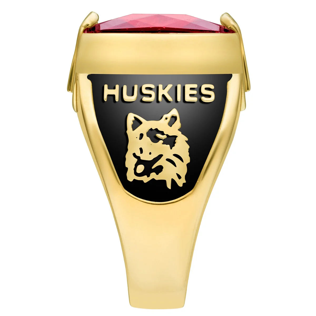 Men's Yellow CELEBRIUM Traditional Deco Class Ring - Image 4