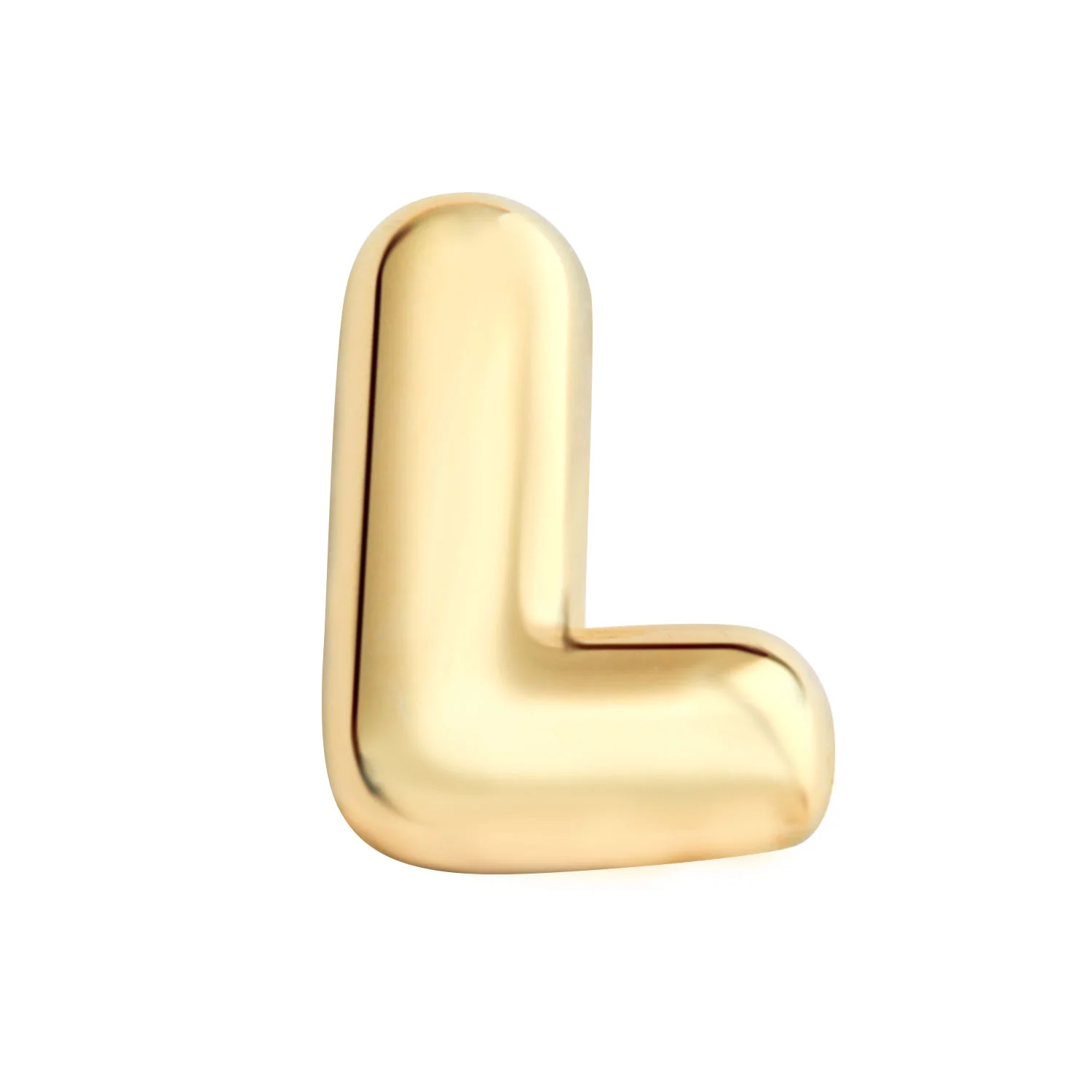 Mini Balloon Letter Button Earrings - Image 4