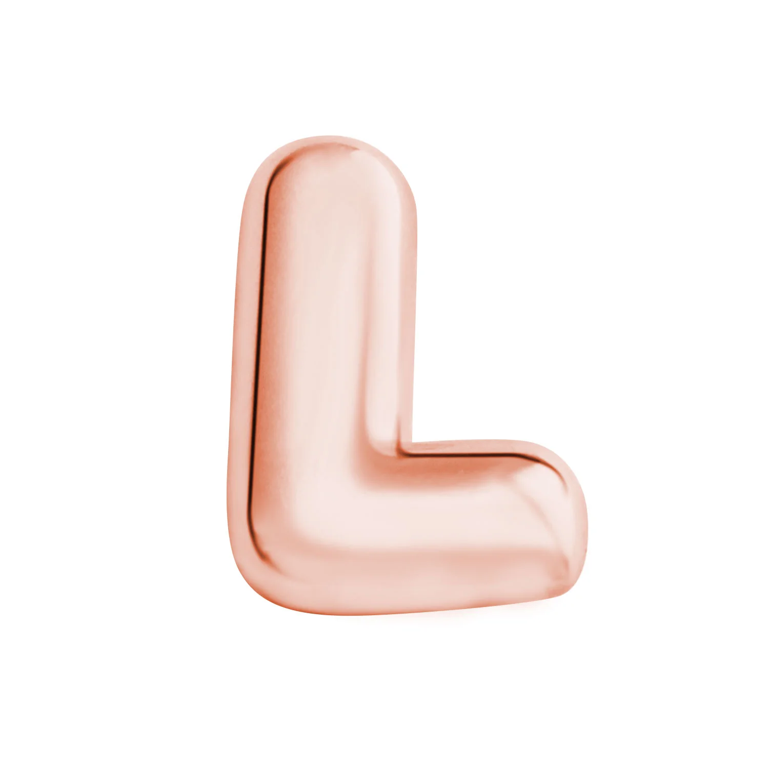 Mini Balloon Letter Button Earrings - Image 5