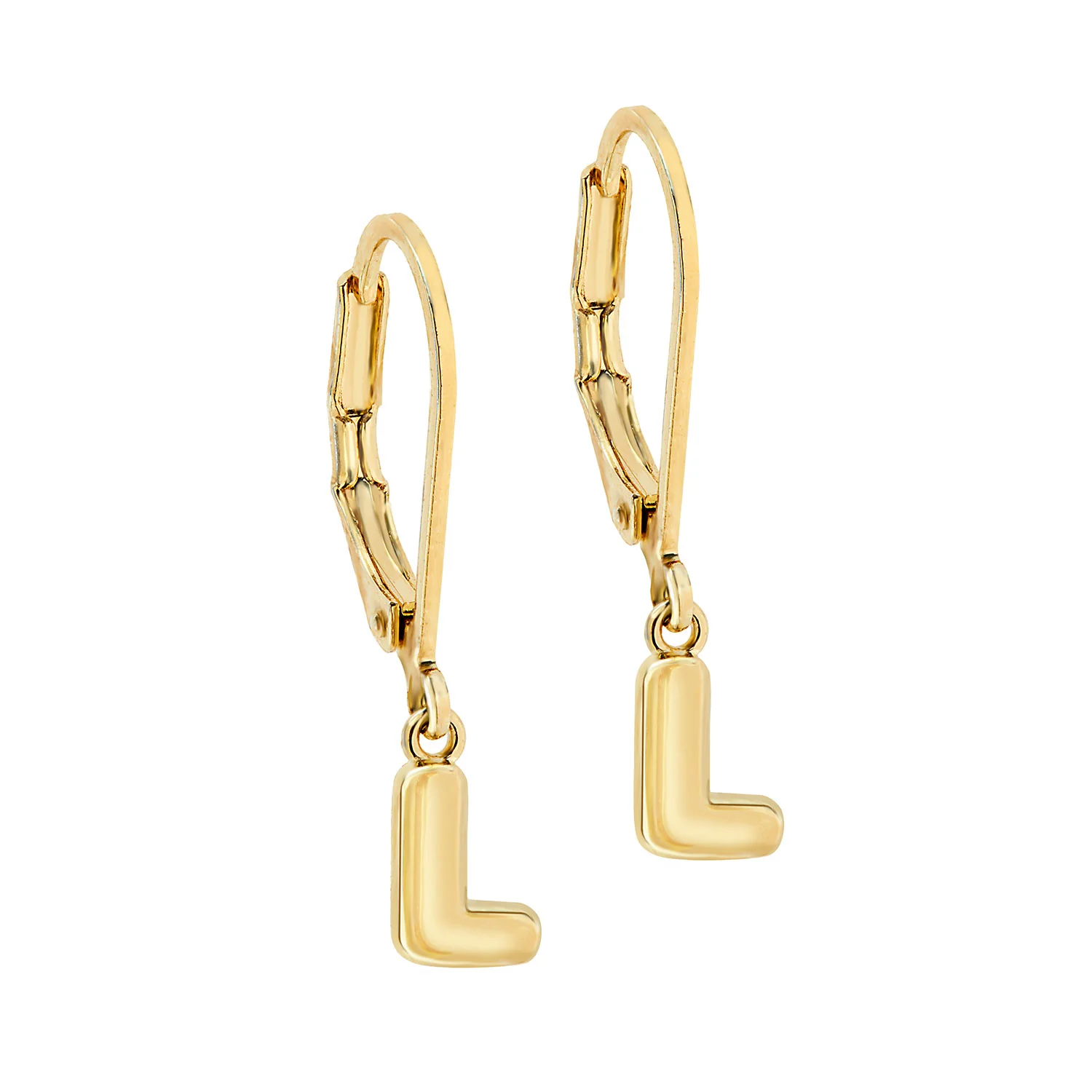 Mini Balloon Letter Dangle Drop Earrings - Image 3