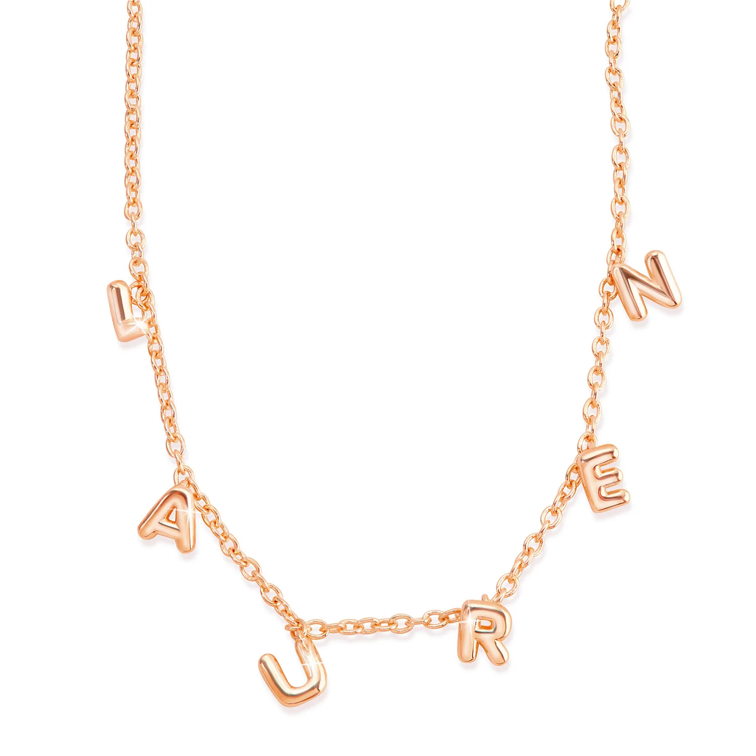 Mini Balloon Letters Name Necklace - Image 5