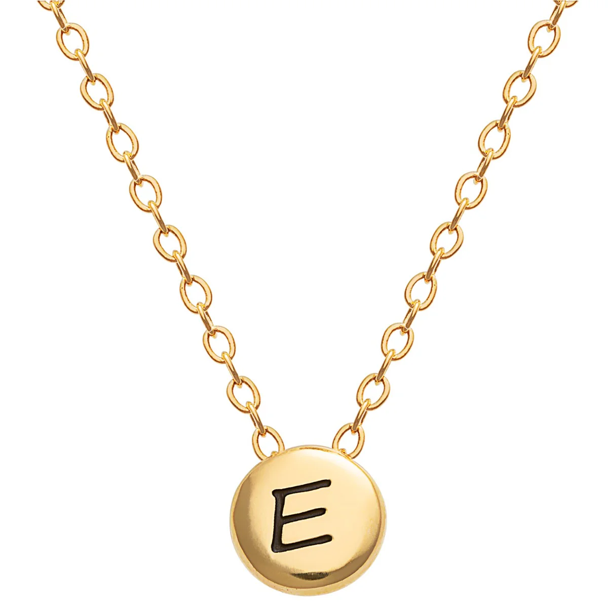 Mini Circle Initial Necklace - Image 4