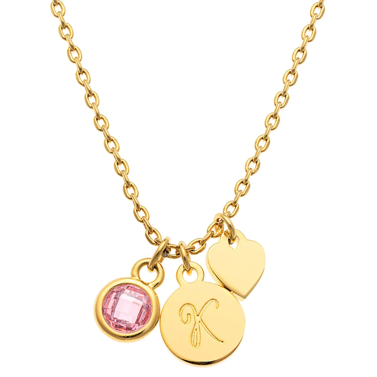 Mini Heart Cluster Necklace - Image 4