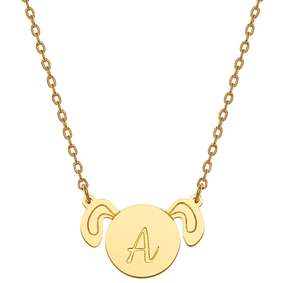 Engraved Initial Dog Necklace - Image 4