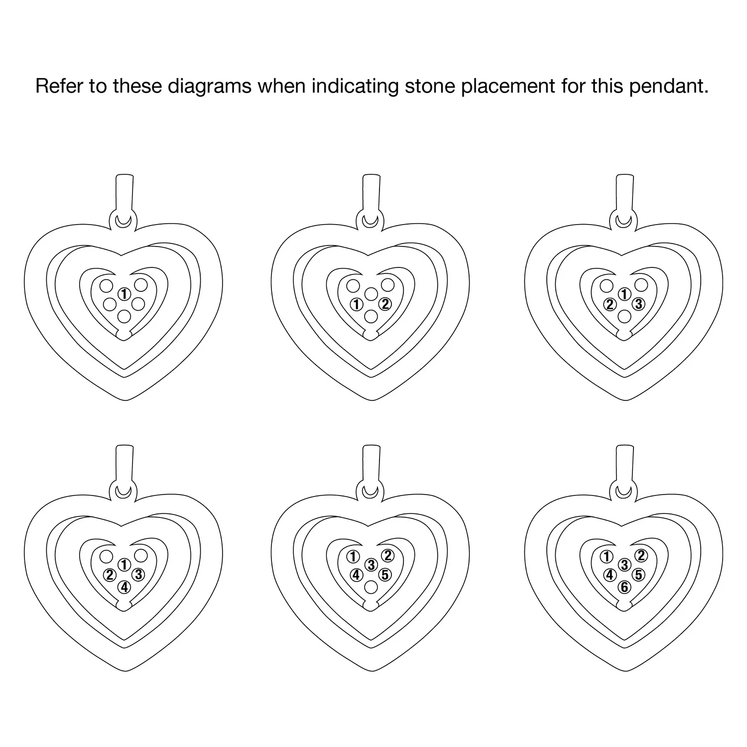 Birthstone Swivel Family Heart Pendant - Image 4