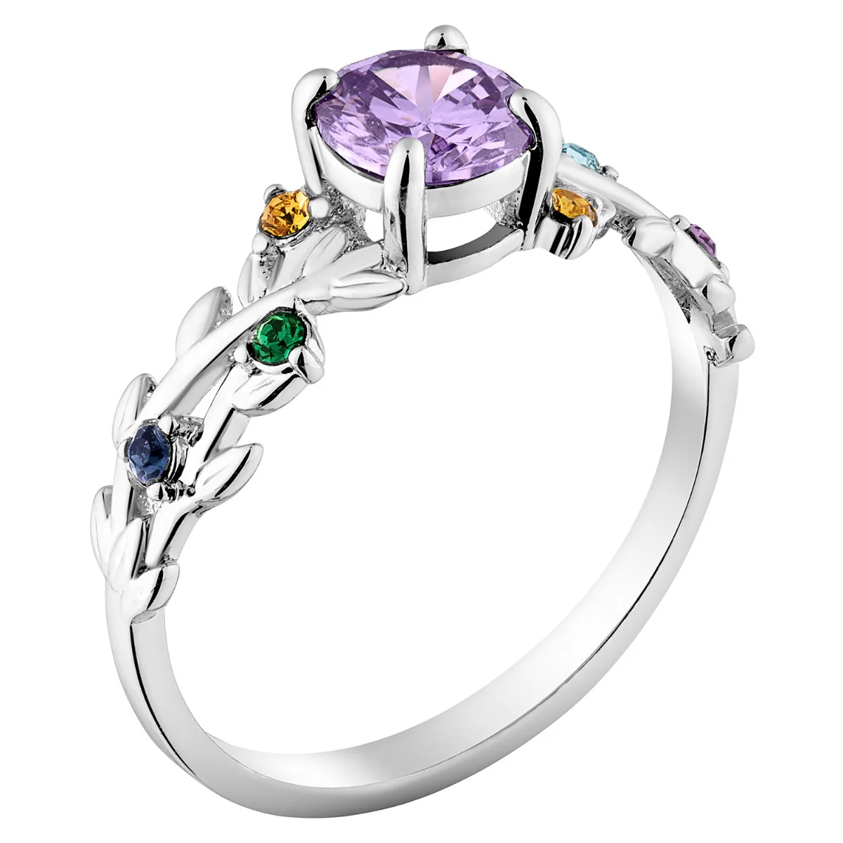 Mother's Family Flower Birthstone Ring - Image 2