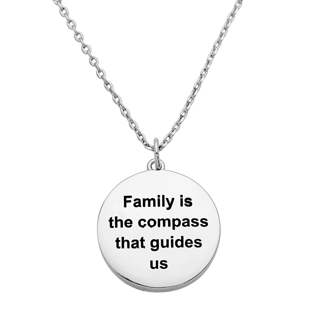 Family Birthstone Compass Necklace - Image 6