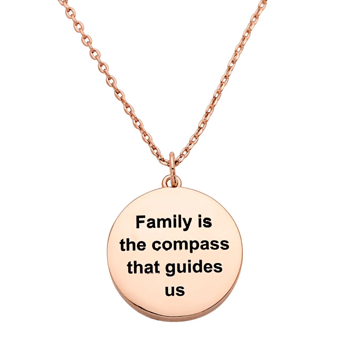 Family Birthstone Compass Necklace - Image 9