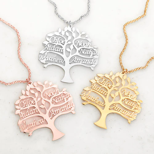 Name Family Tree Necklace