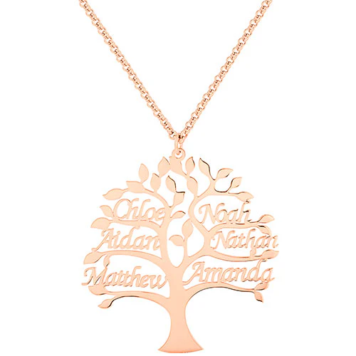 Name Family Tree Necklace - Image 6