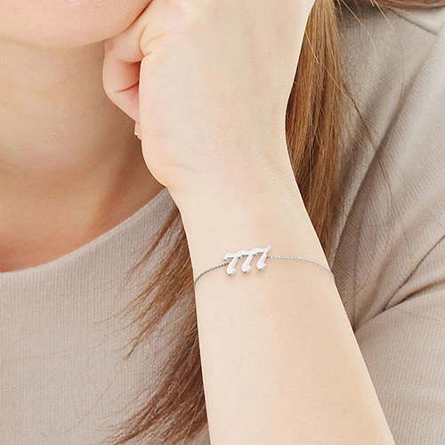 Old English Angel Number Bracelet - Image 3
