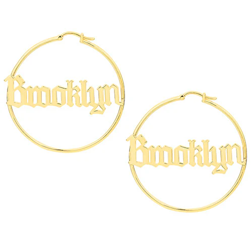 Old English Name Hoop - Large - Image 3