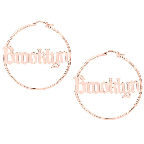 Old English Name Hoop - Large - Image 5
