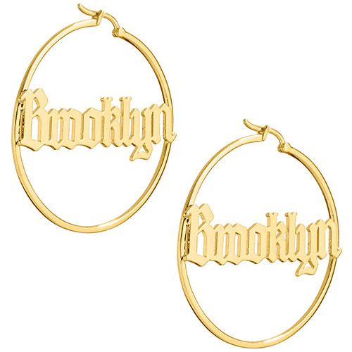 Old English Name Hoop - Large - Image 8
