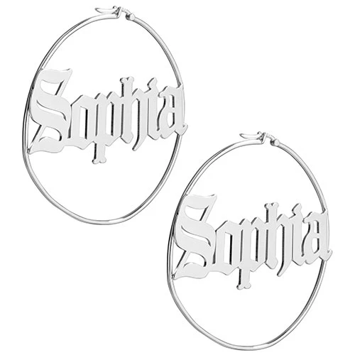 Old English Name Hoop - Oversized - Image 3