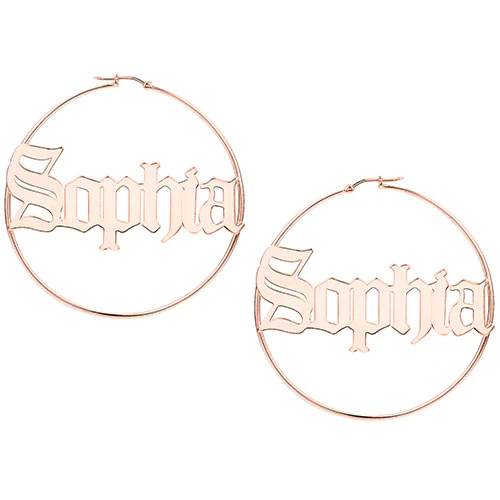 Old English Name Hoop - Oversized - Image 8