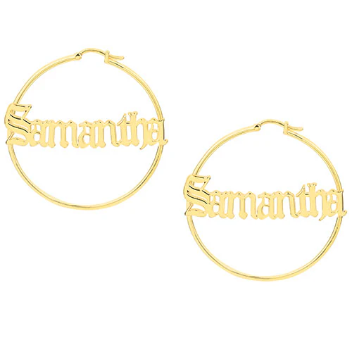 Old English Name Hoop - Small - Image 5