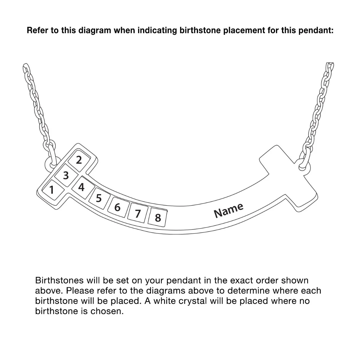 Personalized Birthstone and Engraved Curved Bar Necklace - Image 5