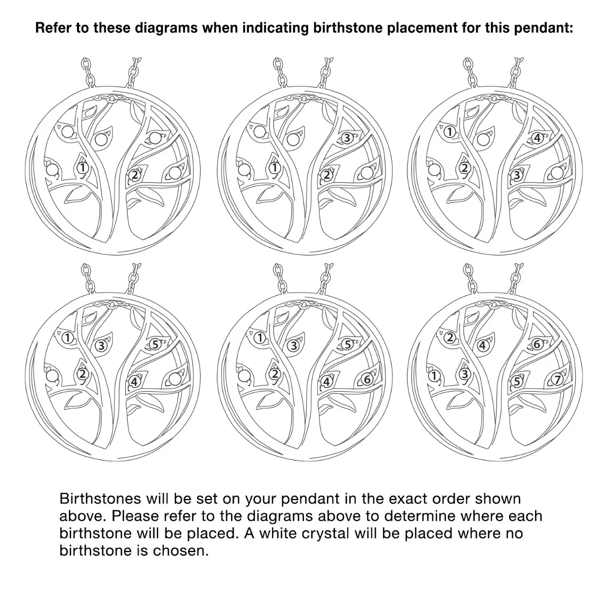 Personalized Birthstone Tree of Life Necklace- 14K Rose Gold Plated - Image 7
