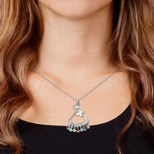 Personalized Butterfly Slider Charm Necklace - Image 5