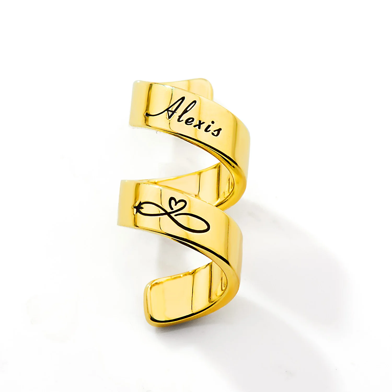 Personalized Double Wrap Stethoscope Slide Charm – Silver, Gold & Rose Gold Plated - Image 3