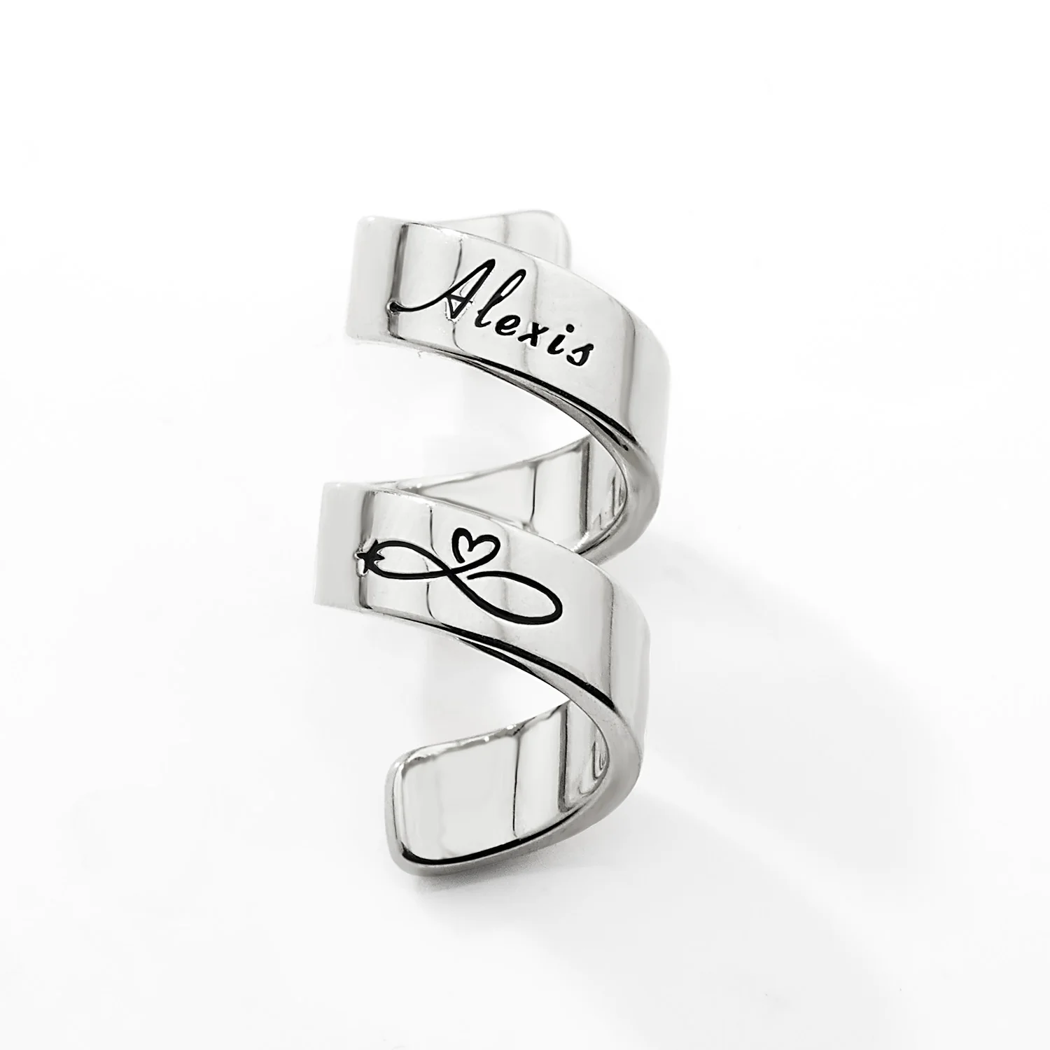 Personalized Double Wrap Stethoscope Slide Charm – Silver, Gold & Rose Gold Plated - Image 4
