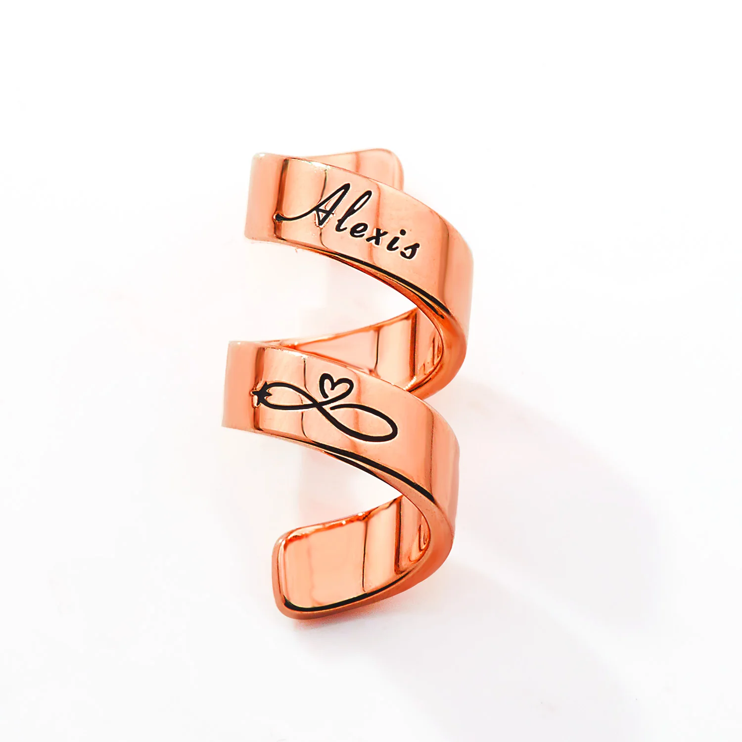 Personalized Double Wrap Stethoscope Slide Charm – Silver, Gold & Rose Gold Plated - Image 5