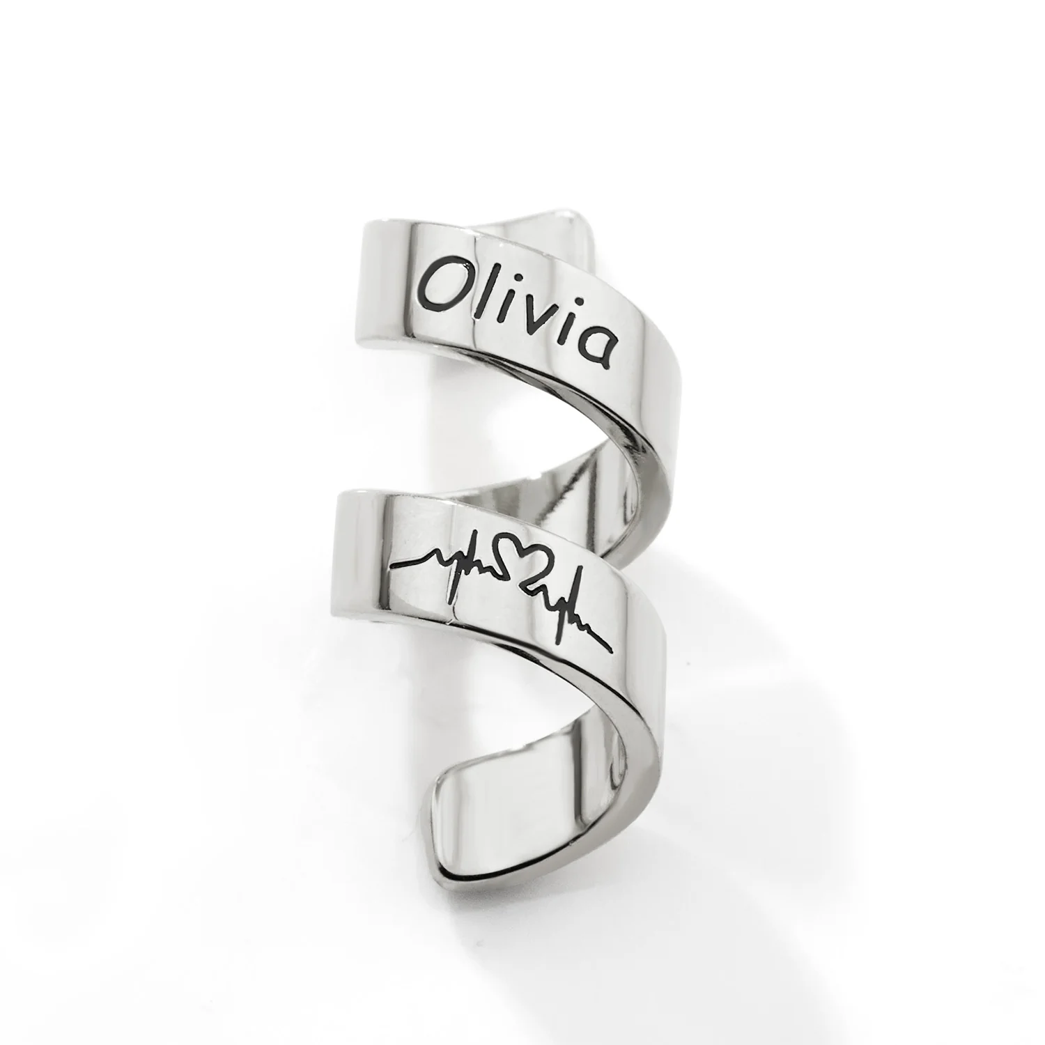 Personalized Double Wrap Stethoscope Slide Charm – Silver, Gold & Rose Gold Plated - Image 4