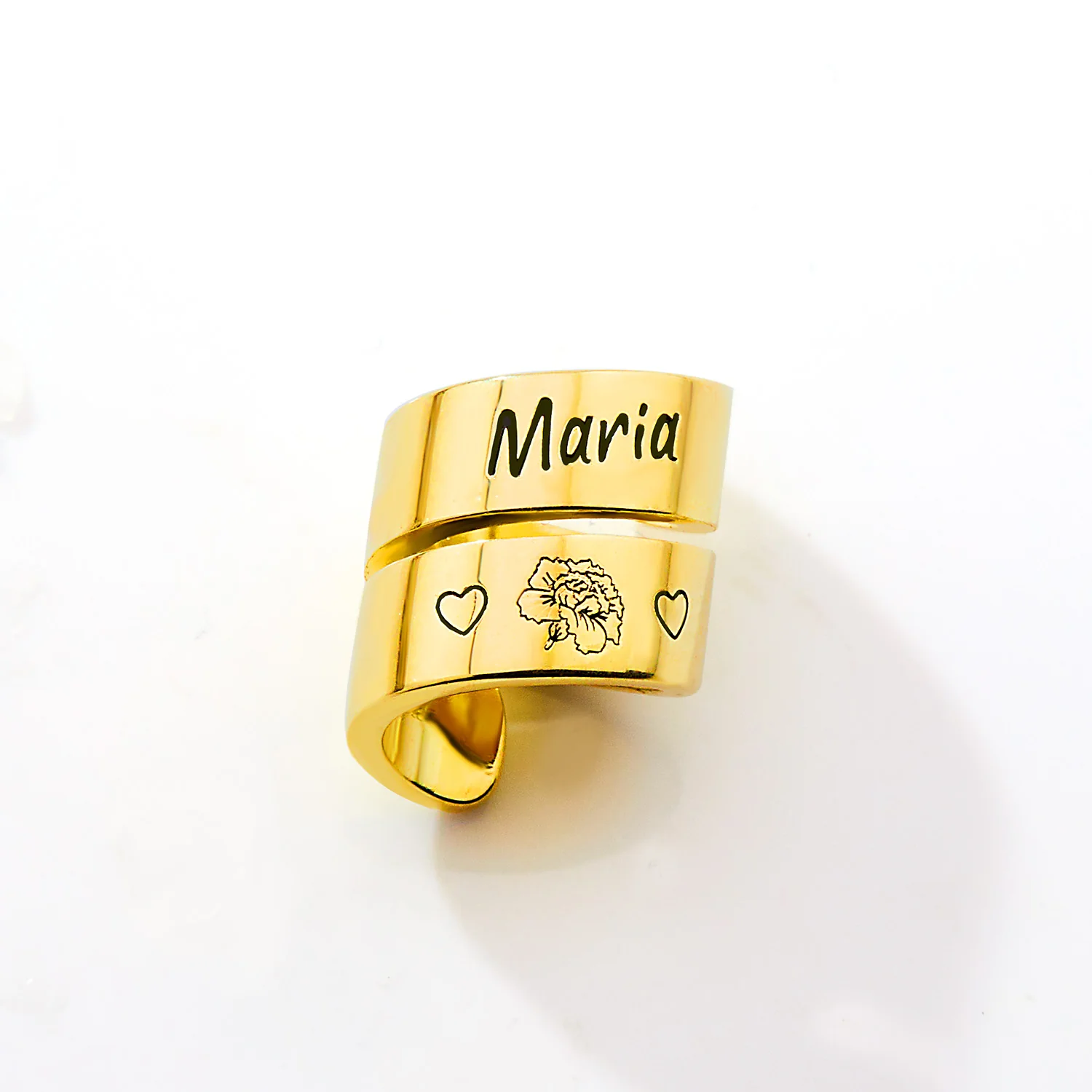 Personalized Double Wrap Stethoscope Slide Charm – Silver, Gold & Rose Gold Plated - Image 3